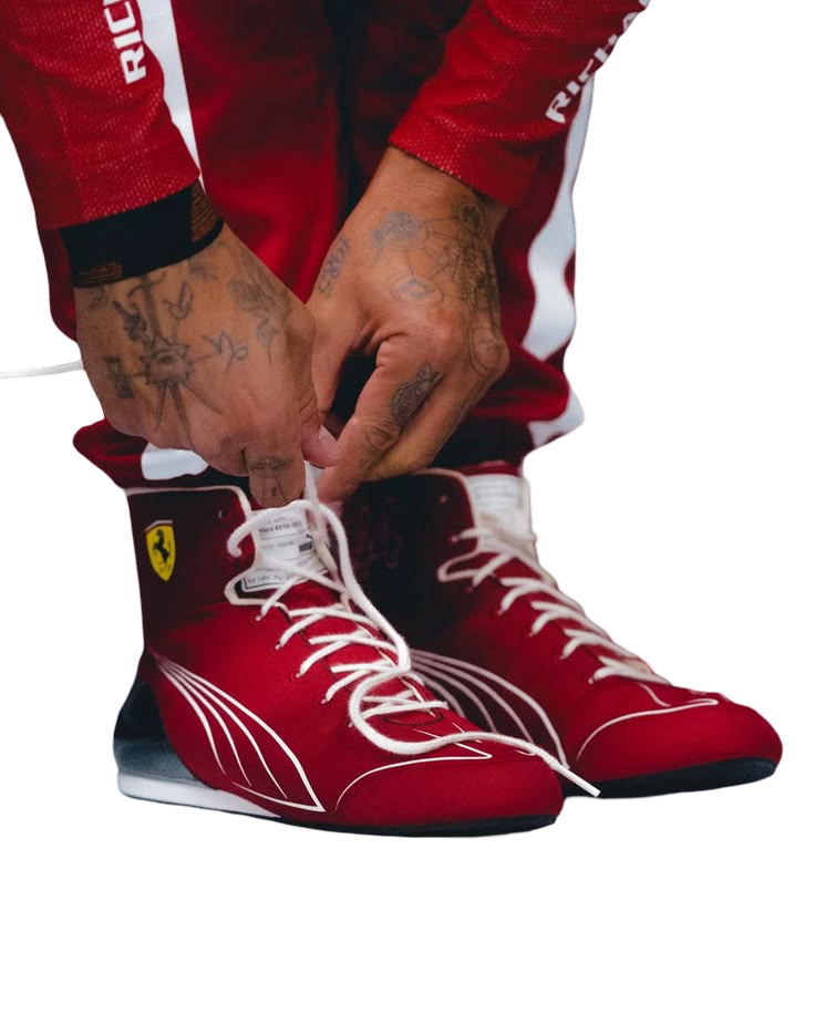 2025 Lewis Hamilton Ferrari F1 Racing Shoes - Speedxgear