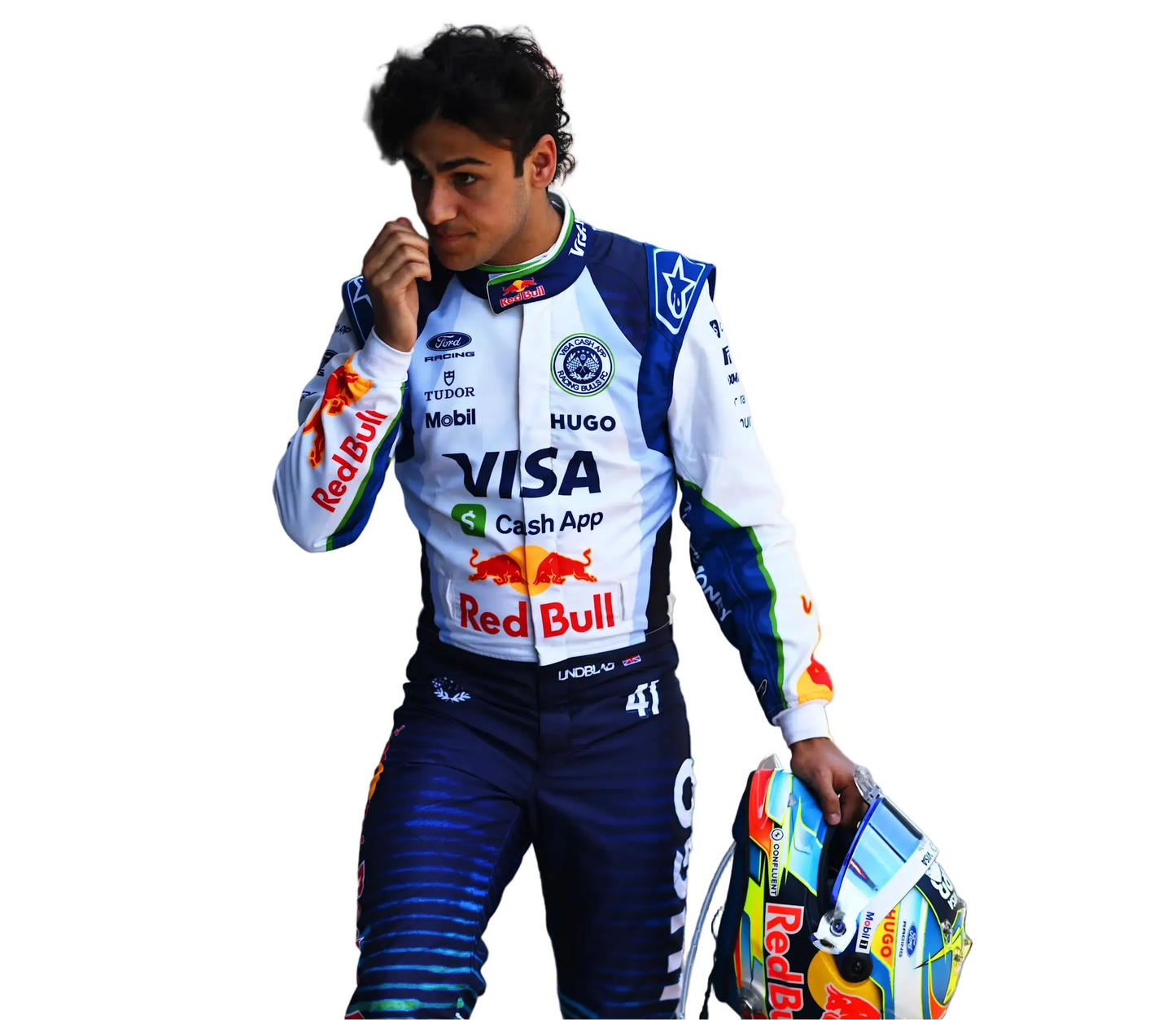 2026 Liam Lawson & Arvid Lindblad Barcelona GP F1 Racing suit - Speedxgear