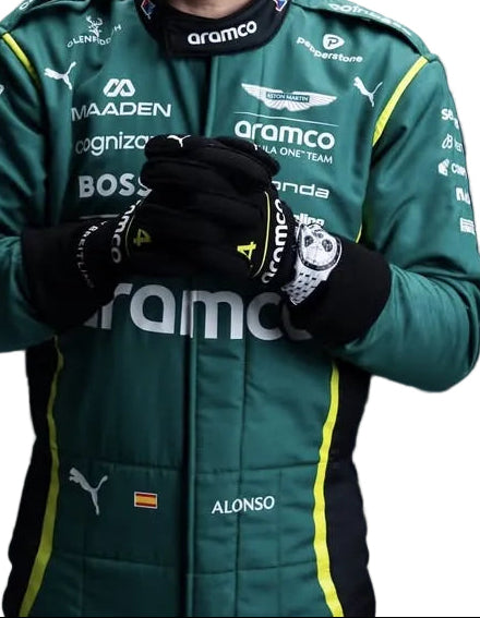 2026 Aston Martin F1 Racing Gloves - Speedxgear