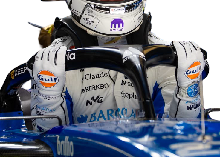 2026 Atlassian Williams F1 Racing Gloves - Speedxgear