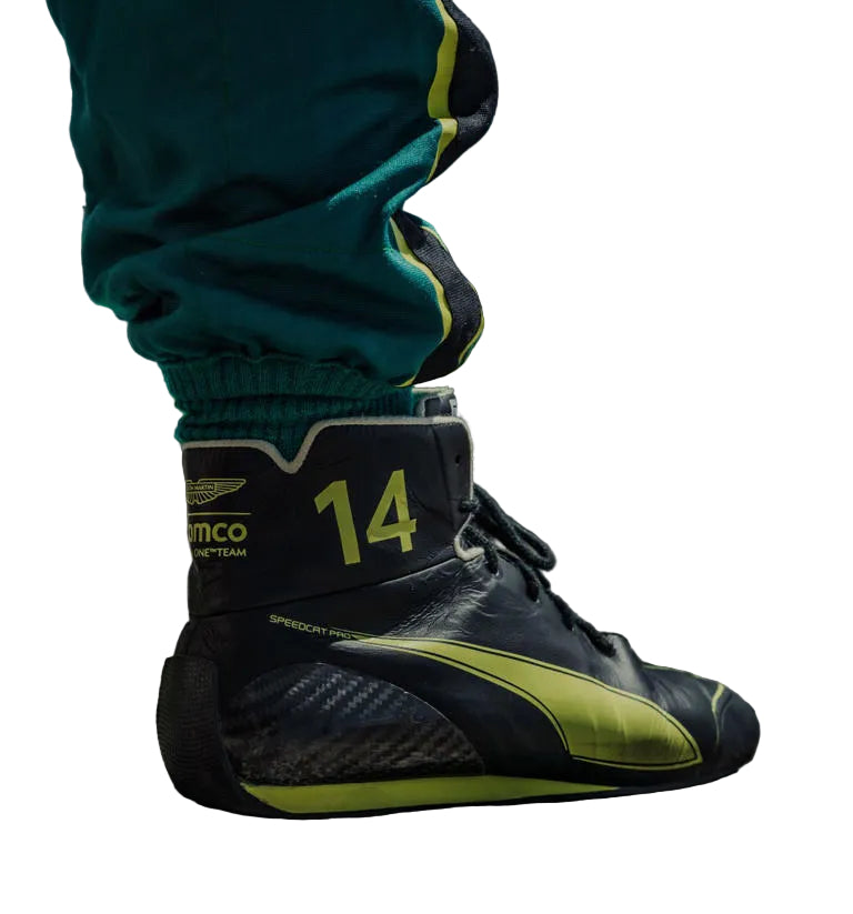 2026 Fernando Alonso Aston Martin F1 Racing Shoes - Speedxgear