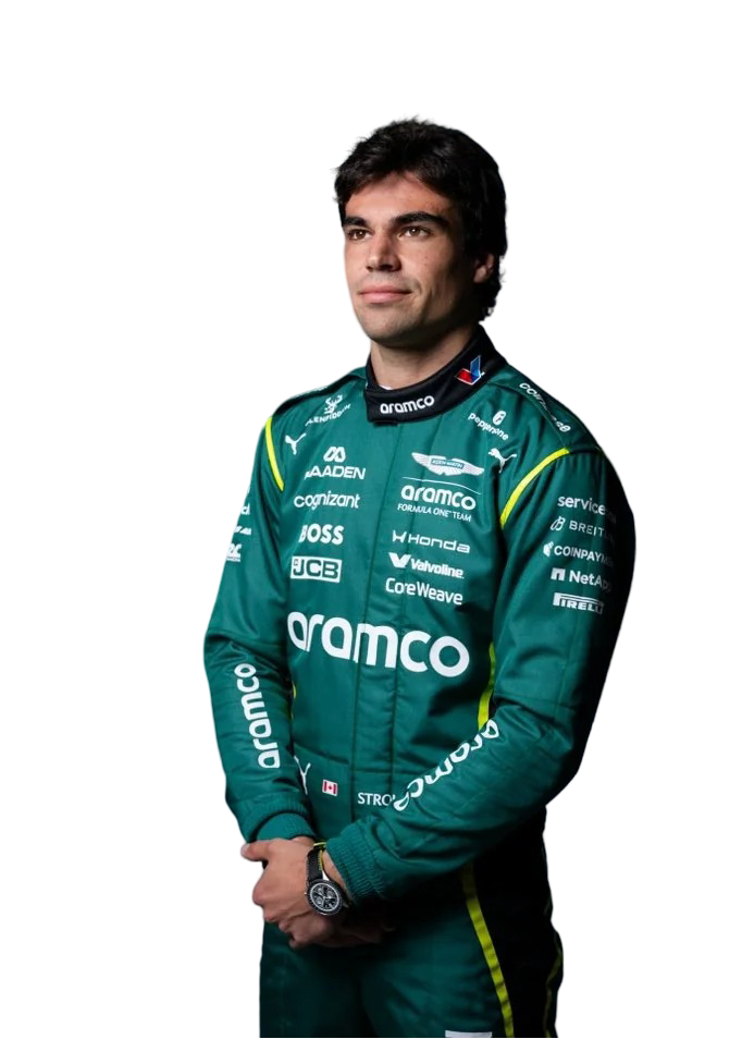 Close-up of 2026 Lance Stroll F1 Racing Suit from Speedxgear