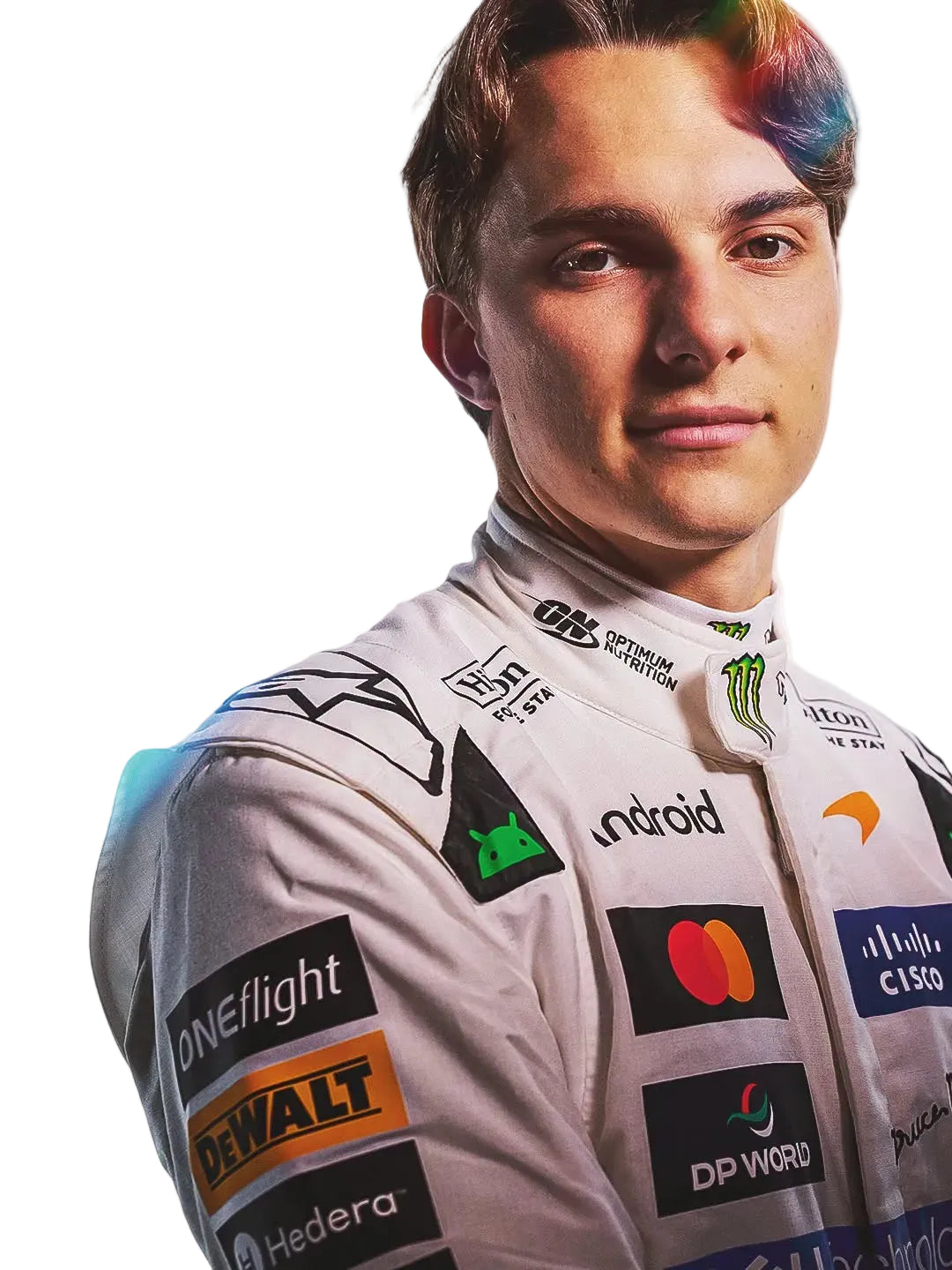 2026 Lando Norris & Oscar Piastri Special White Heritage British GP F1 Racing Suit - Speedxgear