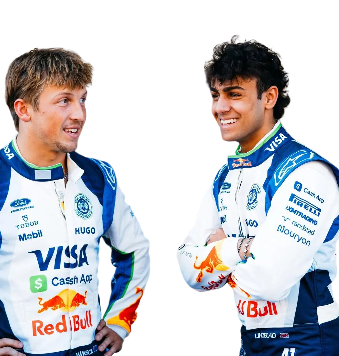 2026 Liam Lawson & Arvid Lindblad Barcelona GP F1 Racing suit - Speedxgear