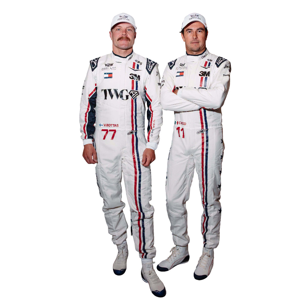2026 Sergio Perez & Valtteri Bottas Silverstone British GP Cadillac F1 Racing Suit - Speedxgear