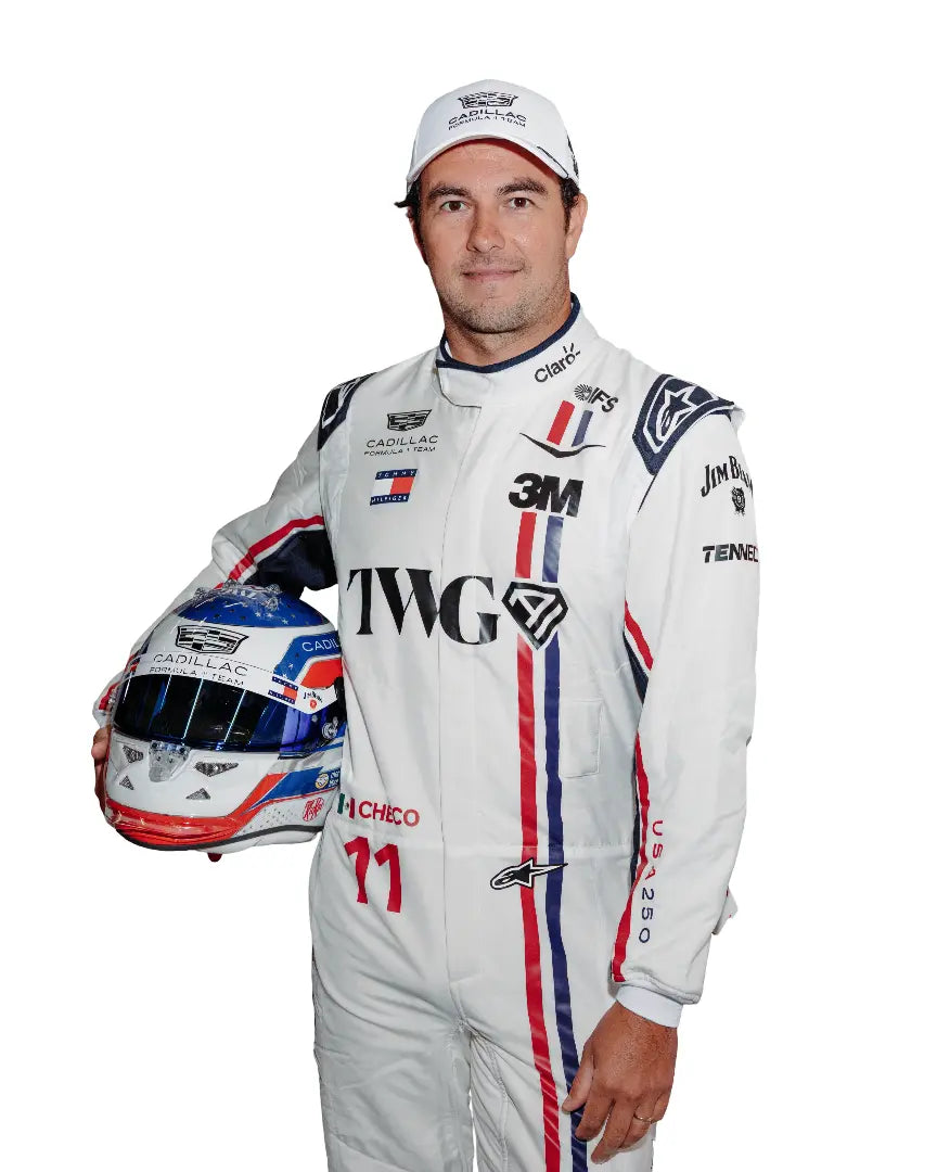 2026 Sergio Perez & Valtteri Bottas Silverstone British GP Cadillac F1 Racing Suit - Speedxgear