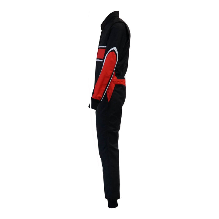 Go-Kart Car Driver Racing Costume - Black / Red SpeedX Gear