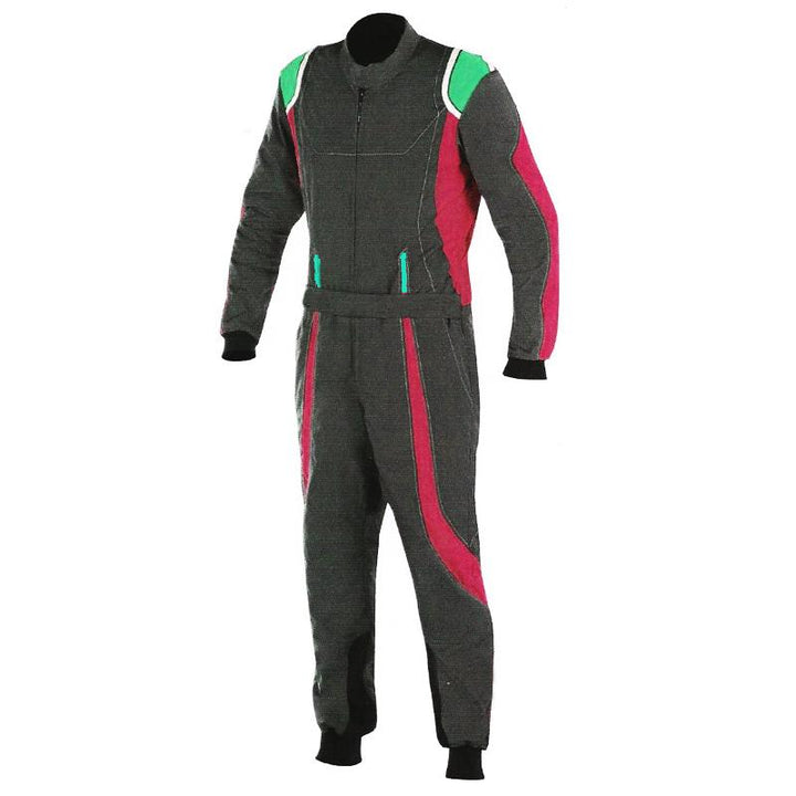 Black / Red Race Suit For Karting SpeedX Gear