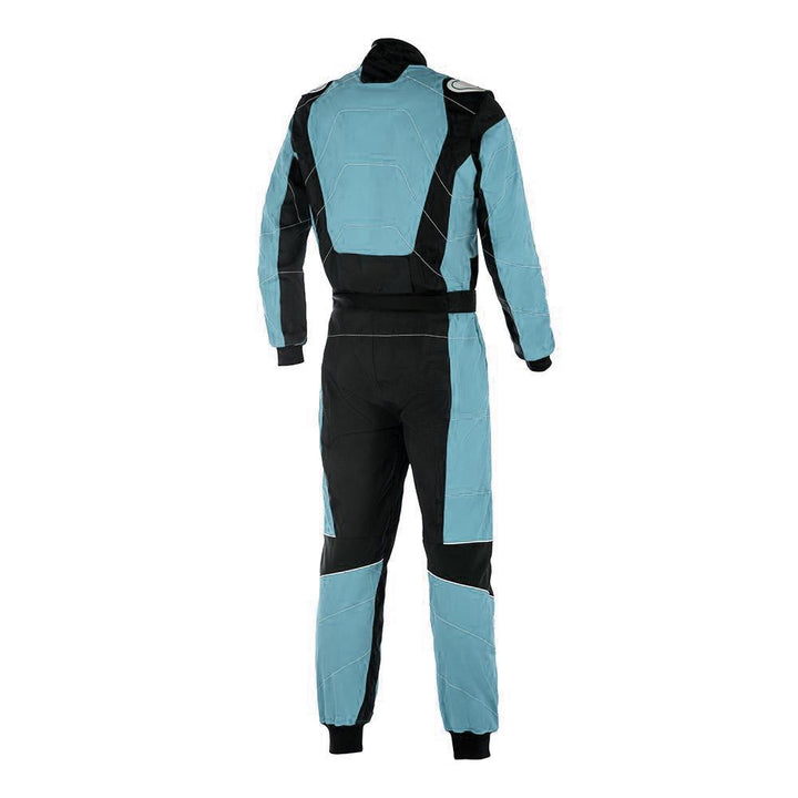 Black / Light Blue Race Suit For Go Kart SpeedX Gear