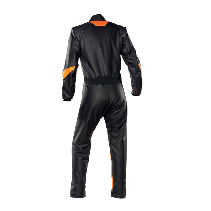 Plain Black/Orange Go Kart Racing Outfit SpeedX Gear
