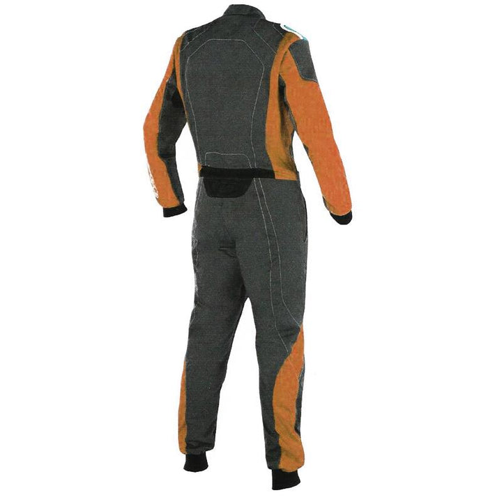Black / Brown Racing Suit For Karting SpeedX Gear