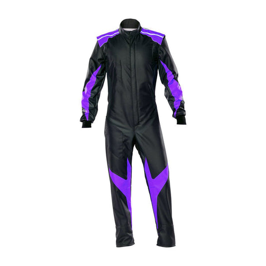 Karting Racing Driver Outfit - Black / Violet SpeedX Gear