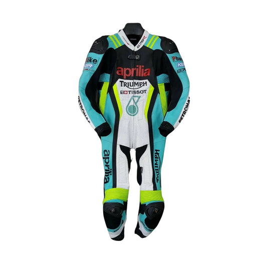 Aprilia Motorbike Racing Leather Suit SpeedX Gear