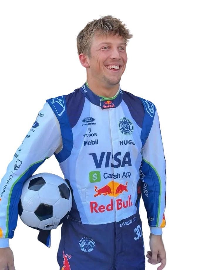 2026 Liam Lawson & Arvid Lindblad Barcelona GP F1 Racing suit - Speedxgear