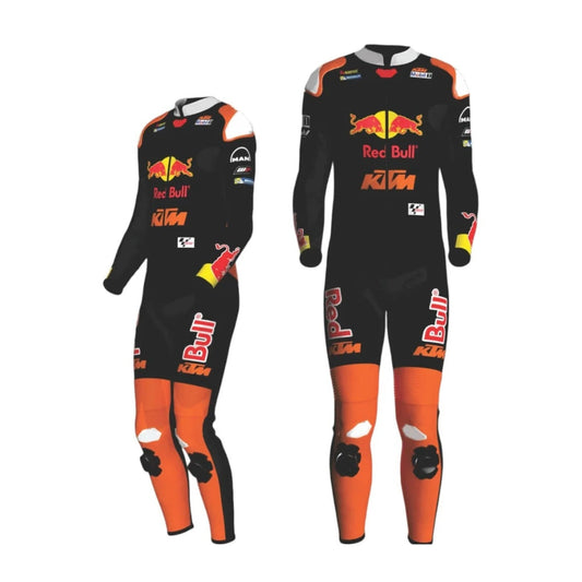 Jack Miller KTM 2024 Motorcycle Racing Suit Black and Orange SpeedX Gear