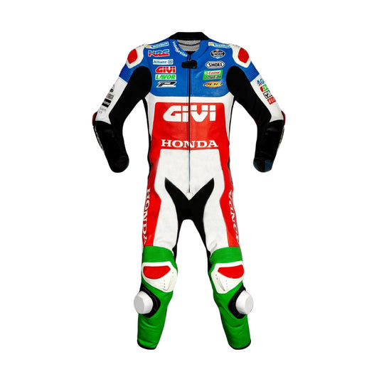 Castrol Motorcycle Leather Suit Alex Marquez Honda MotoGP 2021 SpeedX Gear