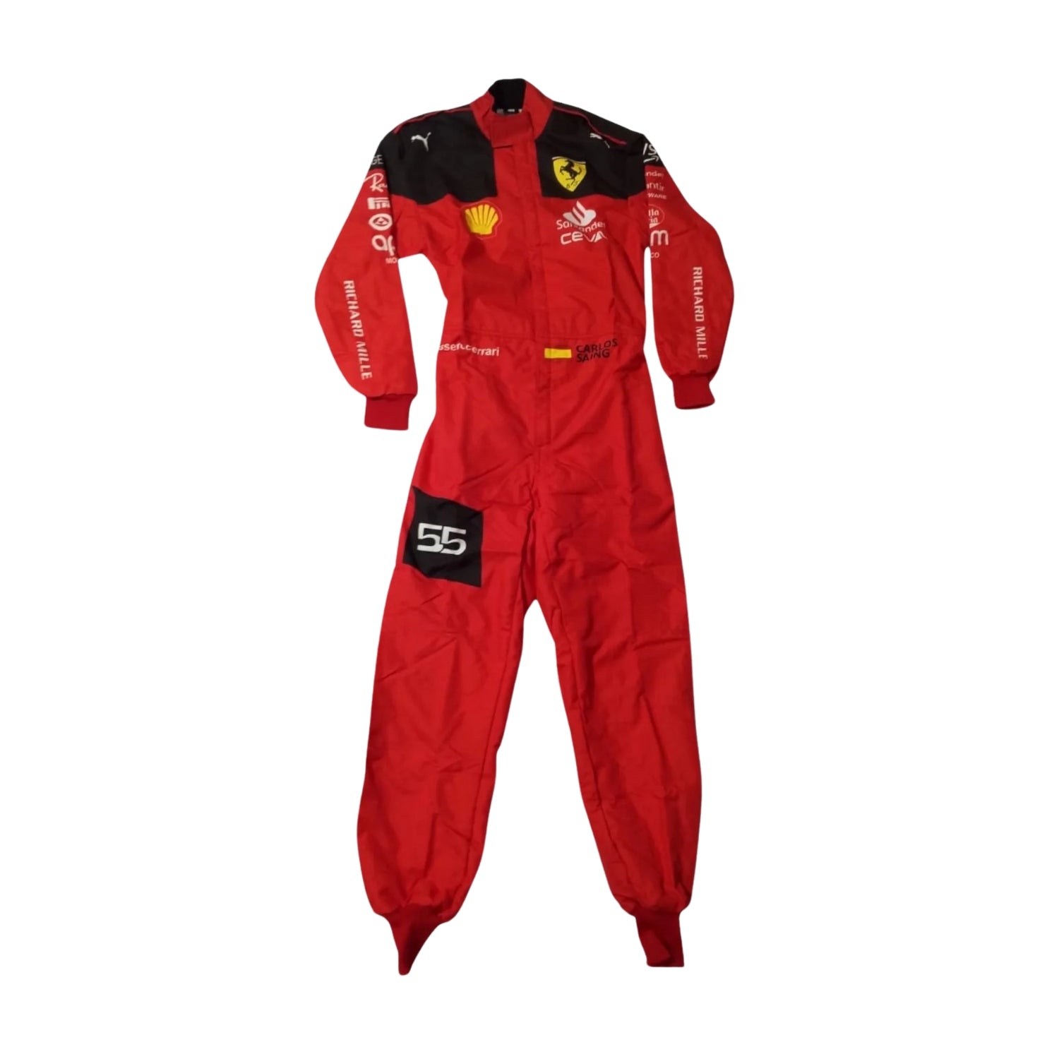 Carlos Sainz 2022 F1 racing suit – front view 