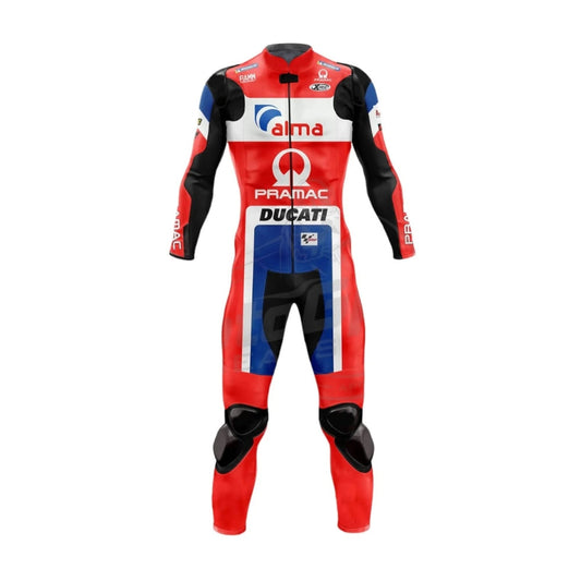 Ducati Andrea Dovizioso 2018 Motorcycle Leather Racing Suit Black One or Two-Piece SpeedX Gear