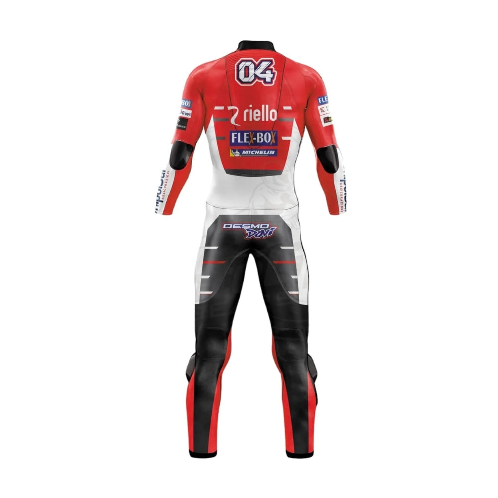 Ducati Andrea Dovizioso 2018 Motorcycle Leather Racing Suit Black One or Two-Piece SpeedX Gear