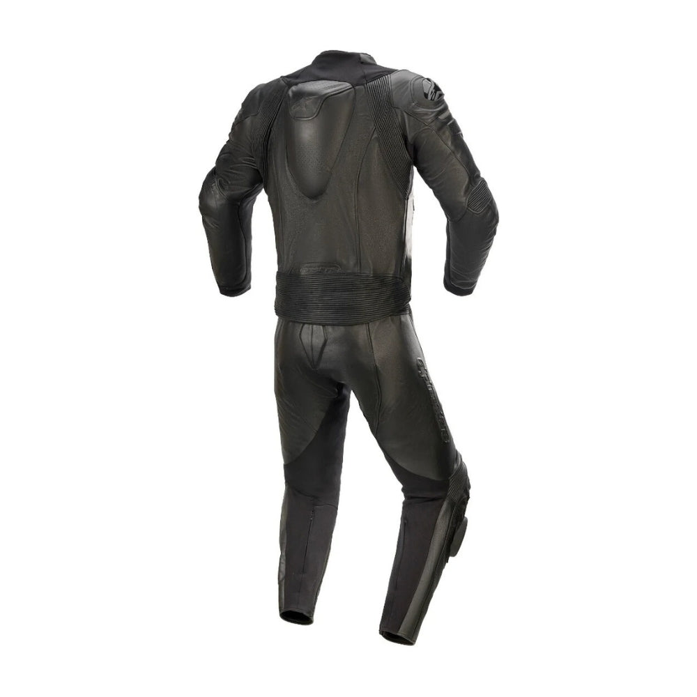 GP Plus V3 Graphite Two-Piece Motorcycle Leather Racing Suit SpeedX Gear
