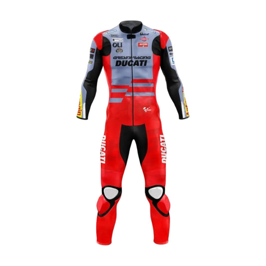 Alex Marquez Gresini Racing Motorcycle Leather Suit SpeedX Gear