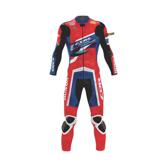 Honda CBR Alvaro Bautista 2020 Red Motorbike Racing Leather Suit SpeedX Gear