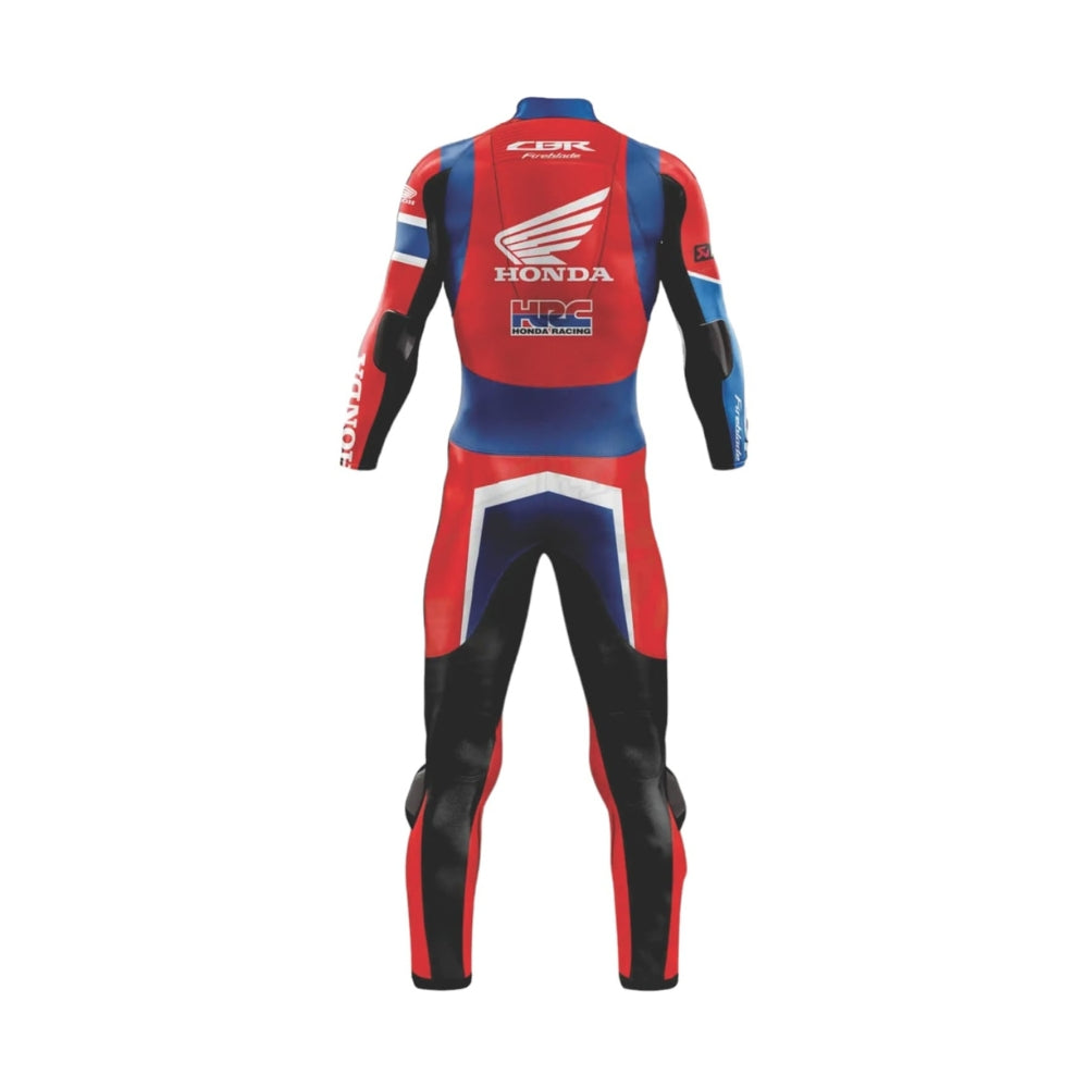 Honda CBR Alvaro Bautista 2020 Red Motorbike Racing Leather Suit SpeedX Gear