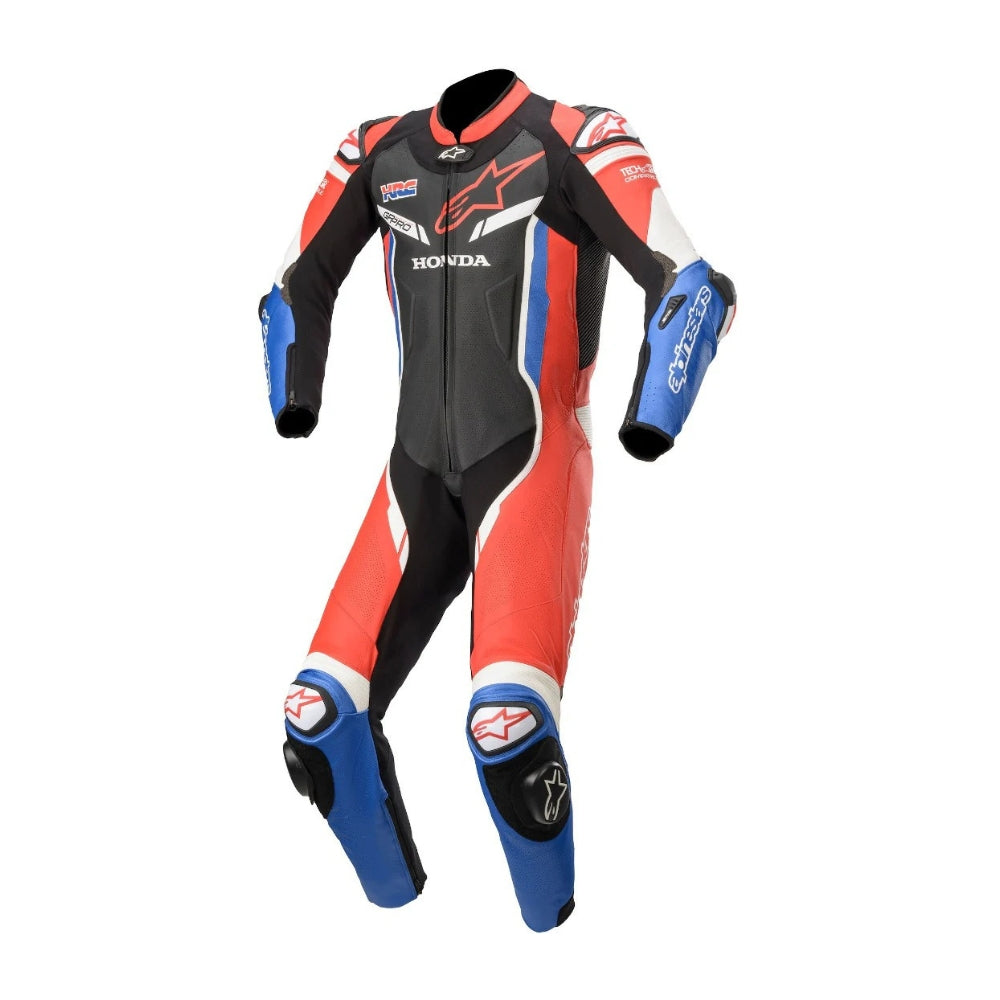 Honda GP Pro V2 One-Piece Motorcycle Leather Suit SpeedX Gear