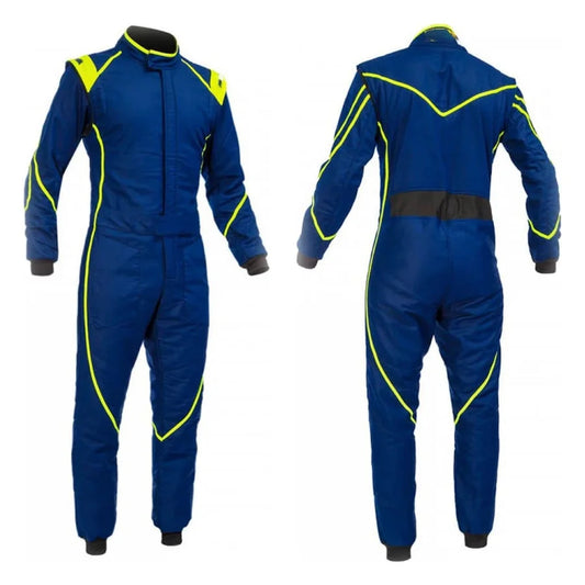 Blue Go-Kart Driver Racing Suit SpeedX Gear