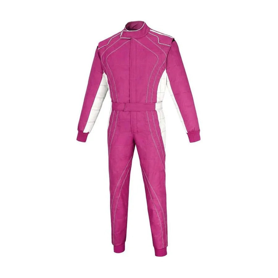 Pink Go-Kart Driver Racing Attire SpeedX Gear