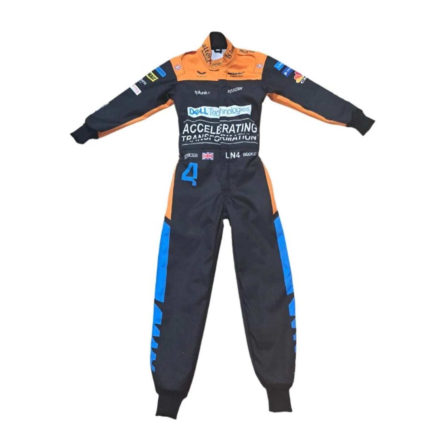 Lando Norris 2022 F1 racing suit – front view 