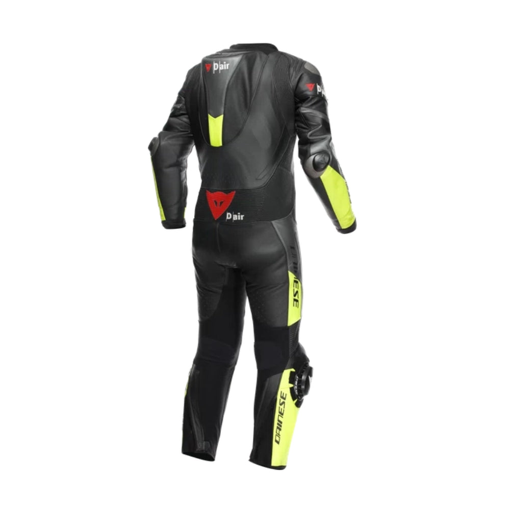 MISANO 3 Perforated Leather Suit – Black Anthracite Fluo-Yellow SpeedX Gear