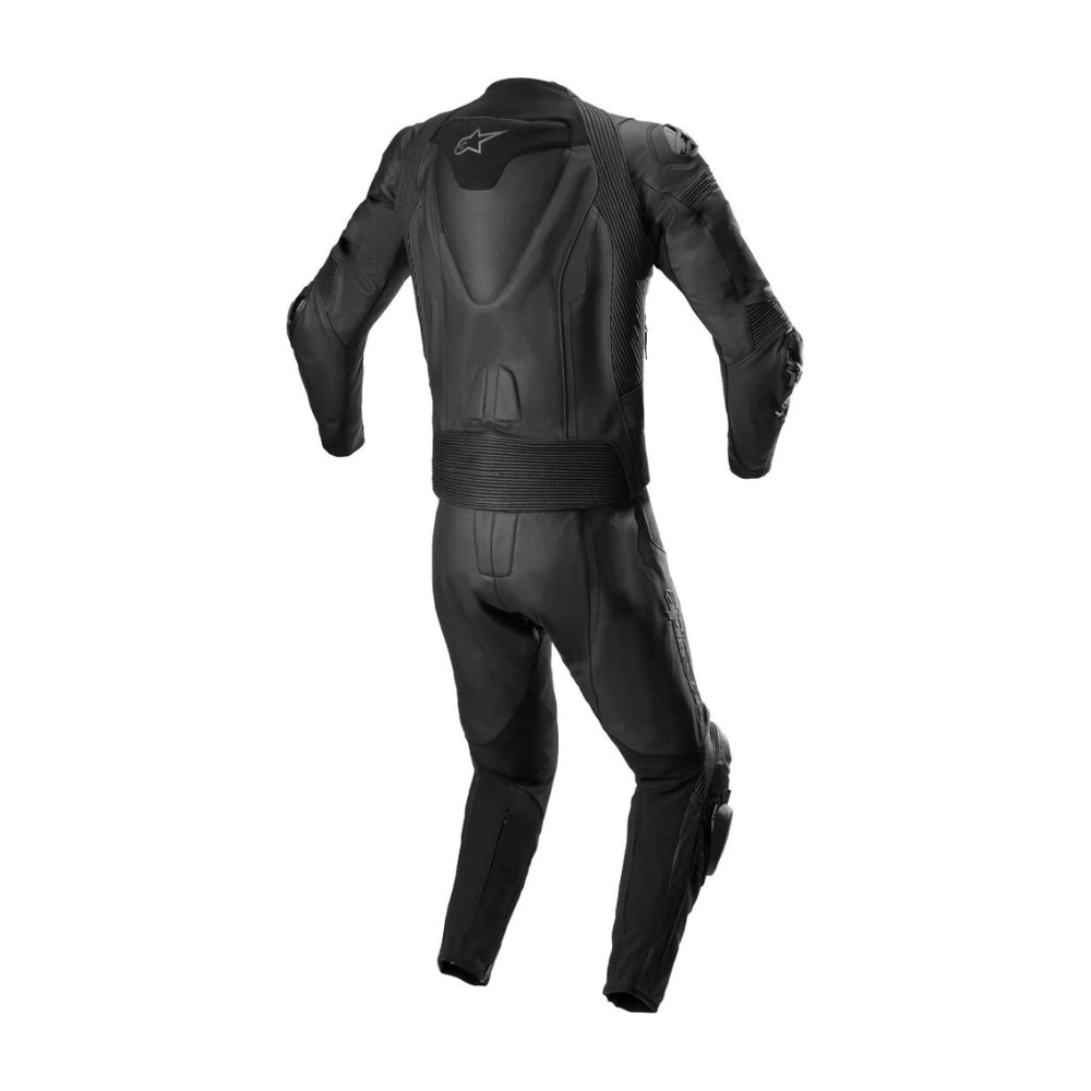Missile V2 Two-Piece Motorcycle Leather Racing Suit Full Black SpeedX Gear