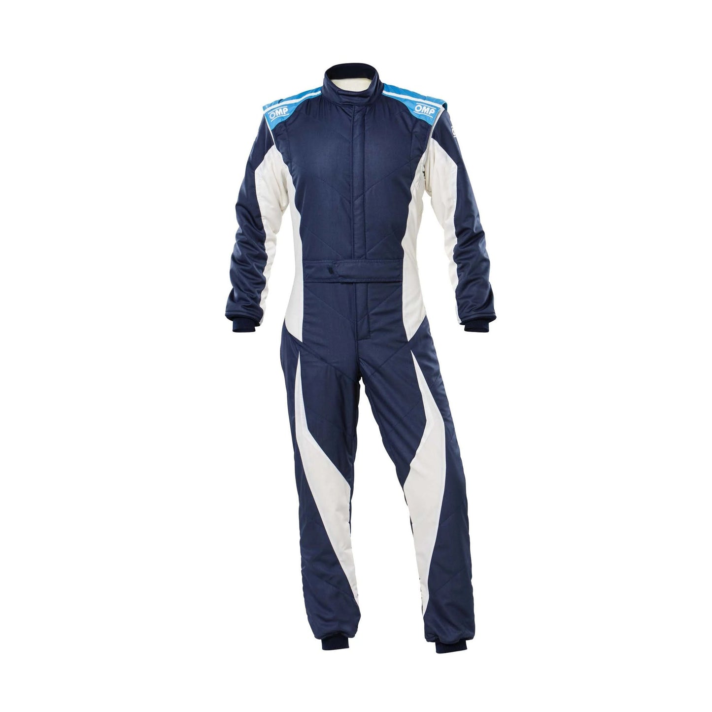 OMP Tecnica Evo Navy Blue / White Racing Suit SpeedX Gear