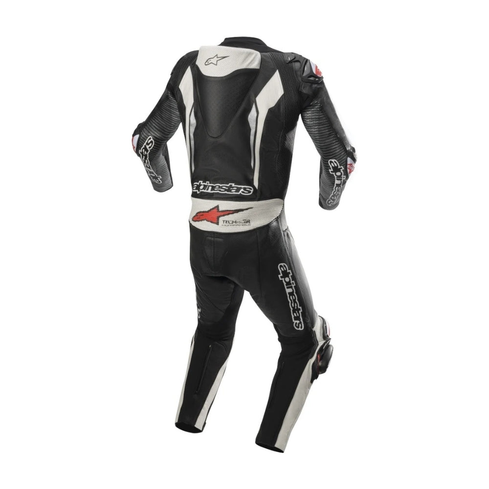 Racing Absolute One-Piece Perforated Black Motorcycle Leather Suit SpeedX Gear