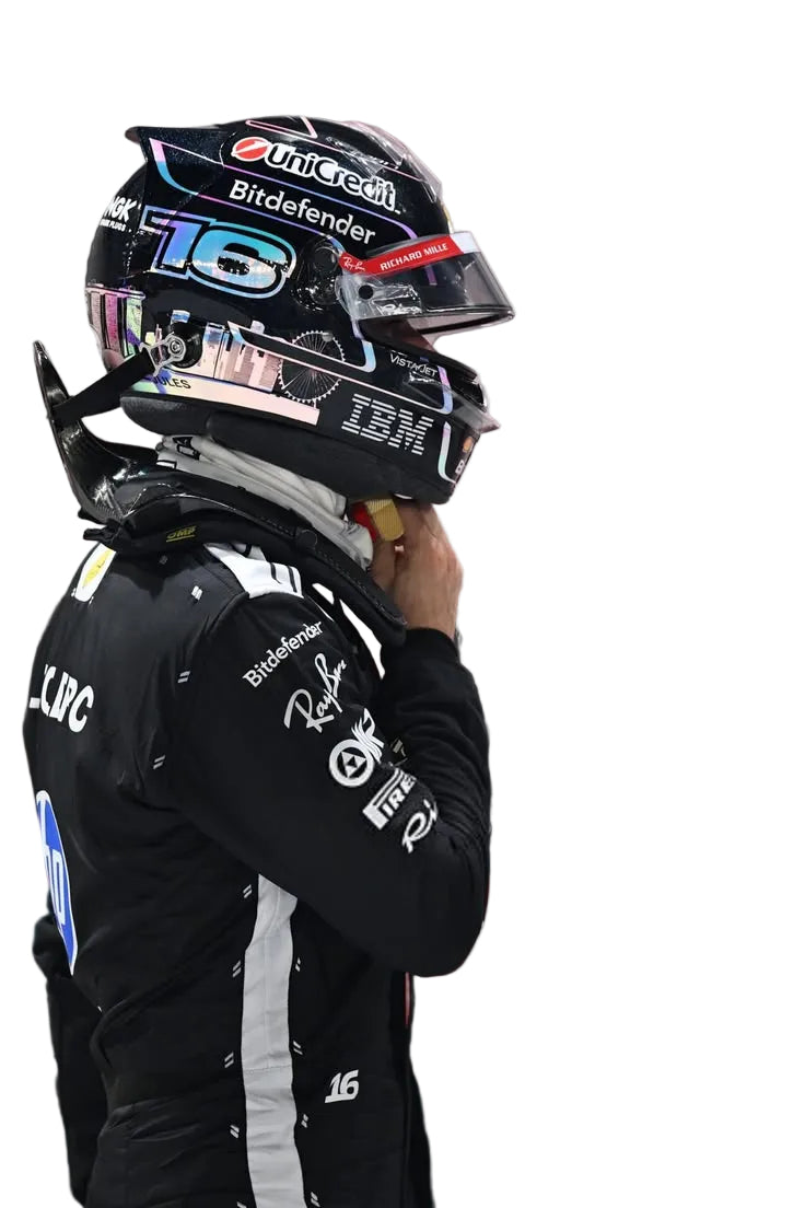 Side view of 2026 Charles Leclerc Singapore GP F1 Racing Suit - Speedxgear