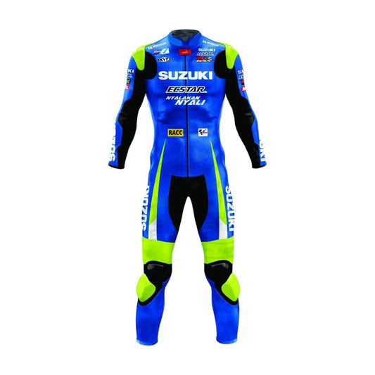 Suzuki Aleix Espargaro 2016 GSXR Leather Motorcycle Riding Suit SpeedX Gear