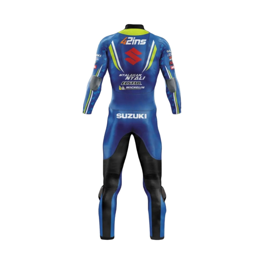 Suzuki Alex Rins 2018 Motorcycle Race Leather Suit SpeedX Gear