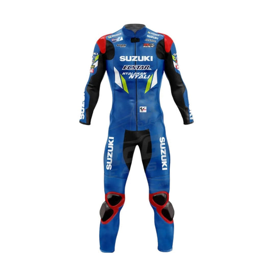 Suzuki Alex Rins 2019 One-Piece Motorcycle Leather Suit SpeedX Gear