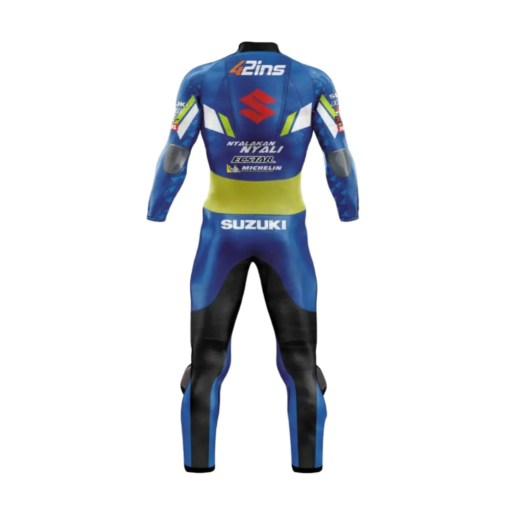 Suzuki Alex Rins 2019 One-Piece Motorcycle Leather Suit SpeedX Gear