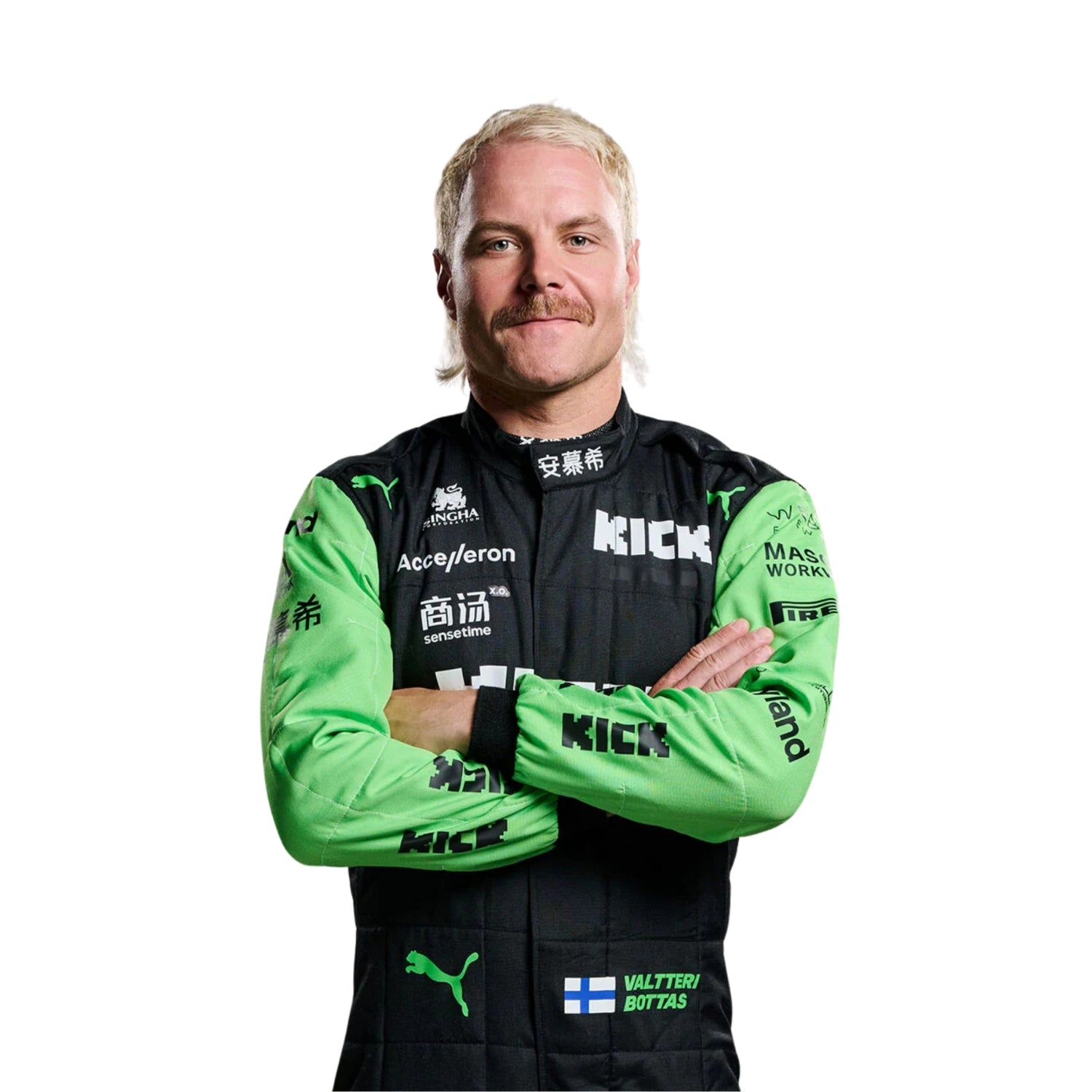 2024 F1 Racing Costume Worn by Guanyu Zhou & Valtteri Bottas – Singapore GP SpeedX Gear