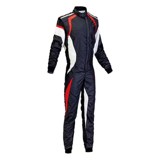 Black / White Kart Race Cordura One Piece suit SpeedX Gear
