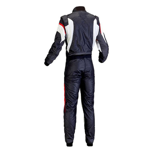 Black / White Kart Race Cordura One Piece suit SpeedX Gear