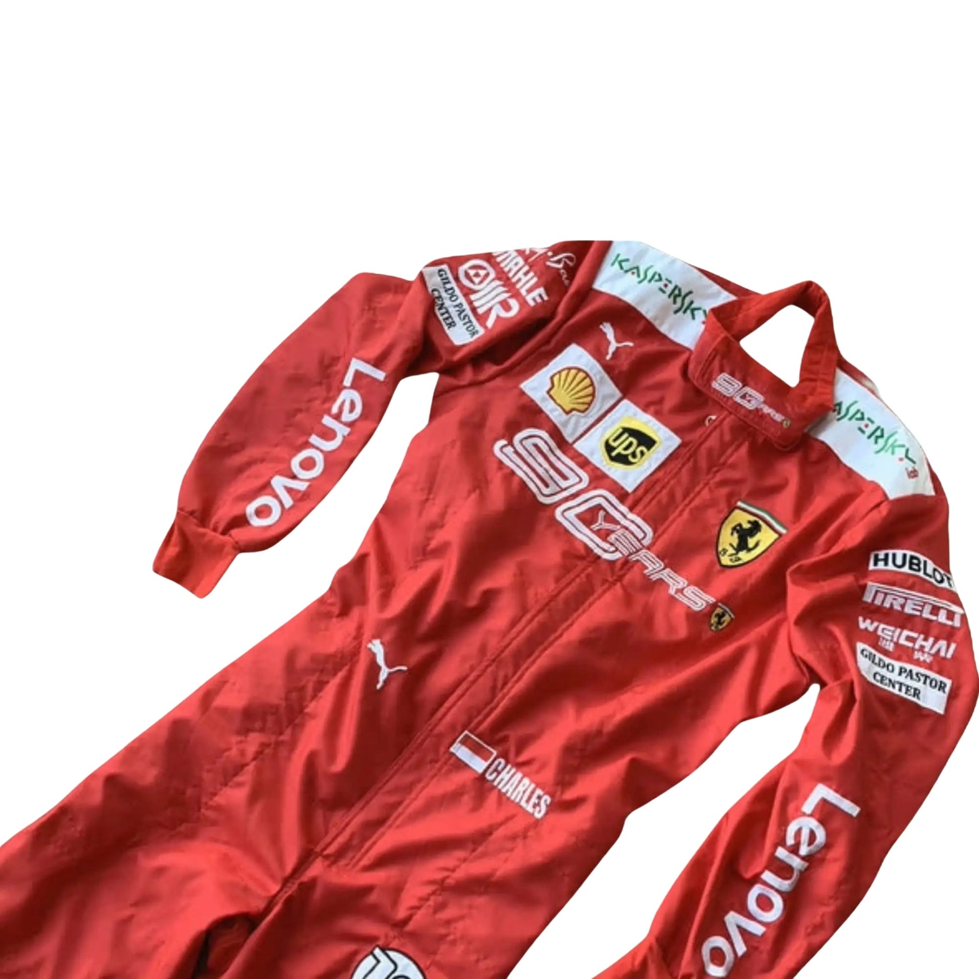 2019 Charles Leclerc Scuderia 90 years f1 Race Suit SpeedX Gear