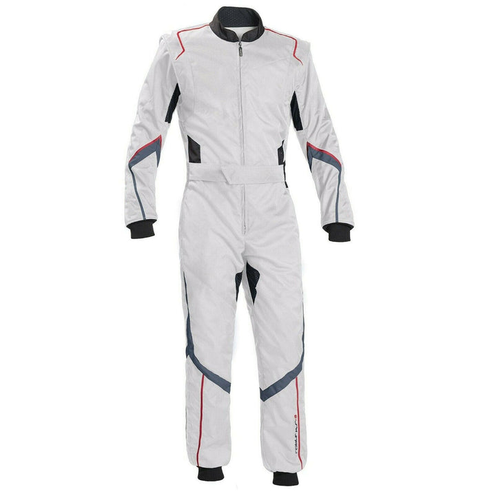 White Go Kart Racing Suit SpeedX Gear