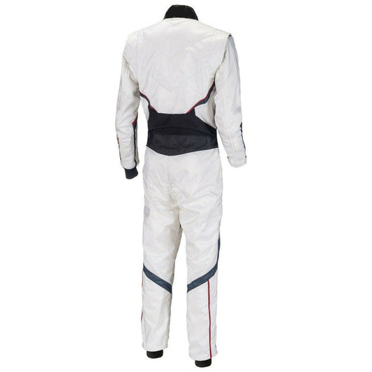 White Go Kart Racing Suit SpeedX Gear