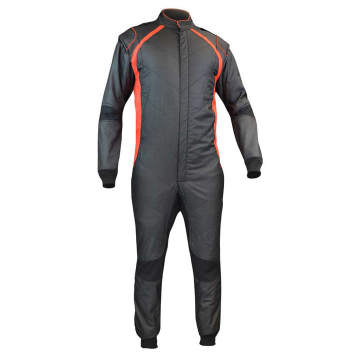 Plain Black Go Kart Racing Outfit SpeedX Gear