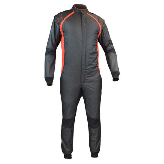 Plain Black Go Kart Racing Outfit SpeedX Gear