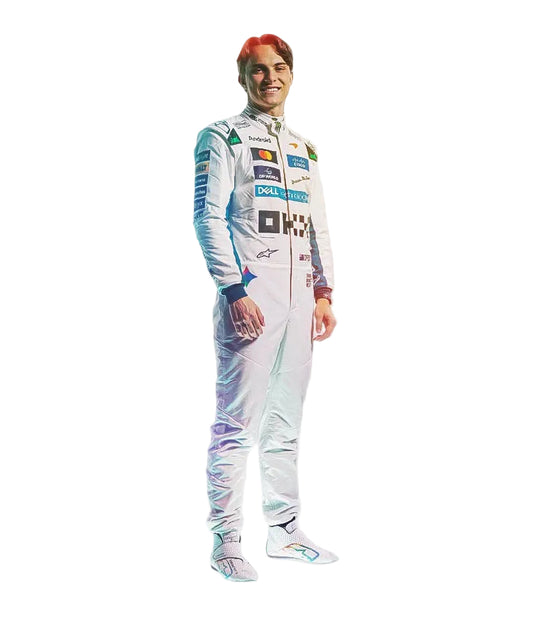2026 Lando Norris & Oscar Piastri Special White Heritage British GP F1 Racing Suit